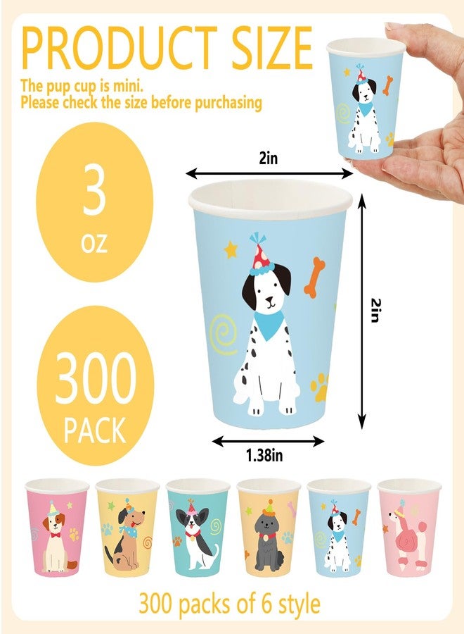 JarThenaAMCS أكواب صغيرة للجراء من جارثينا إيه إم سي إس، 300 قطعة، سعة 3 أونصات، أكواب ورقية للاستخدام مرة واحدة، أكواب صغيرة لغسول الفم، أكواب ورقية صغيرة بألوان الباستيل لكريمة الخفق، مثالية لحفلات أعياد ميلاد الكلاب والسفر والاستخدام المنزلي - Image 2